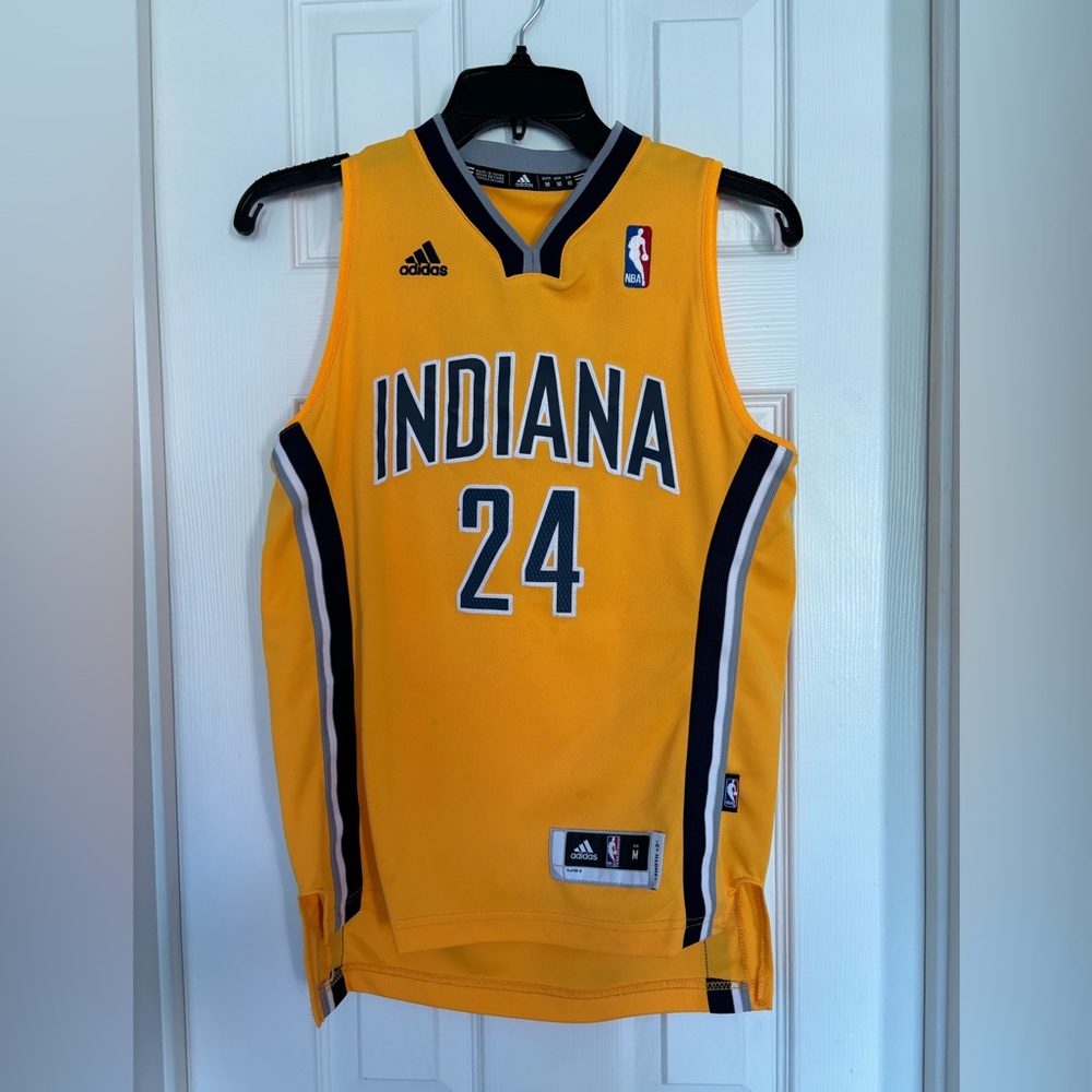 Indiana Pacers Paul George NBA Youth M Adidas Jersey Like New Adidas Gold
